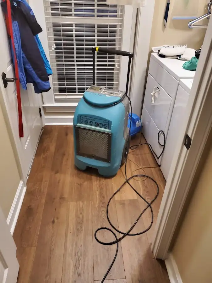 Commercial dehumidifier deployed for Flood Damage Cleanup in Rock Springs
