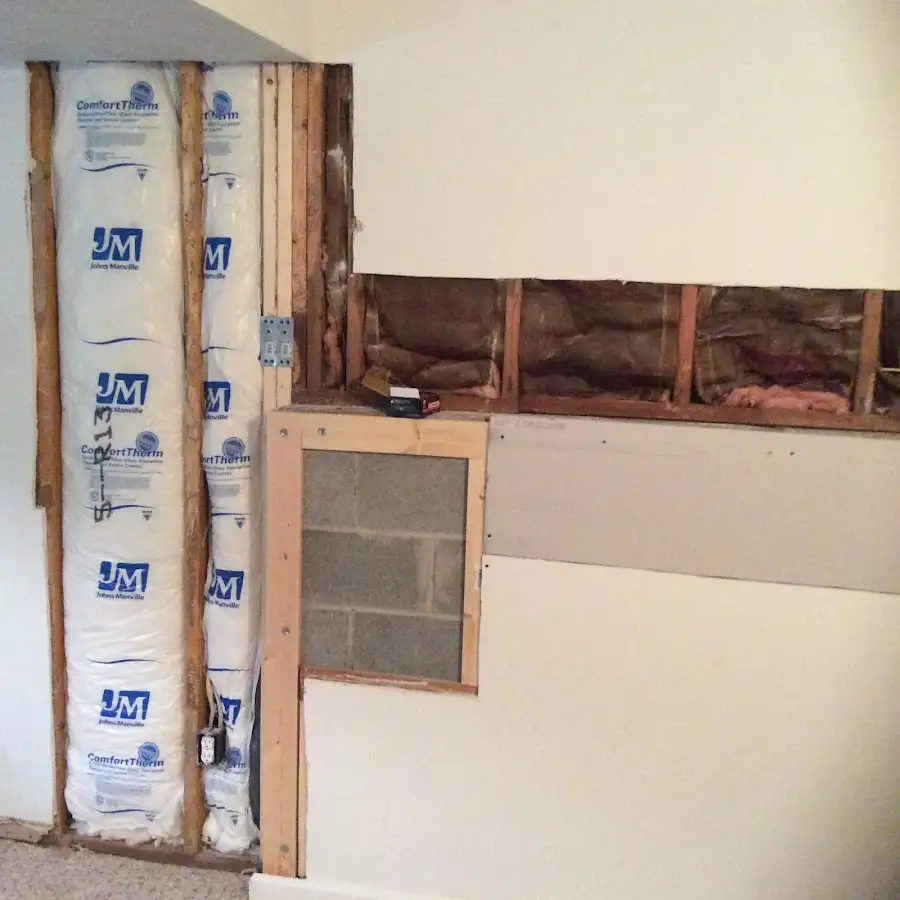 Wall insulation replacement during Contents Cleaning & Restoration in Rock Springs